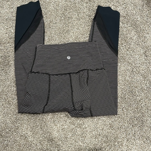 Lululemon Wunder Under Scalloped Hem High Rise Crop 23”Luxtreme - Picture 4 of 4